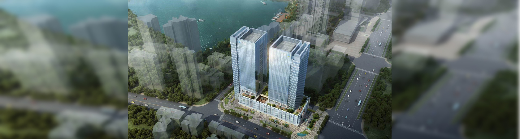 西北湖项目鸟瞰图